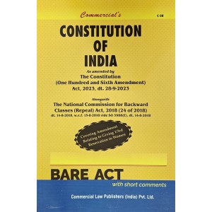 Commercial's The Constitution of India, 1950 Bare Act 2024